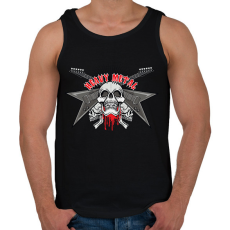 PRINTFASHION rock - Férfi atléta - Fekete