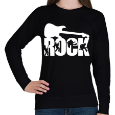 PRINTFASHION Rock Music - Női pulóver - Fekete női pulóver, kardigán