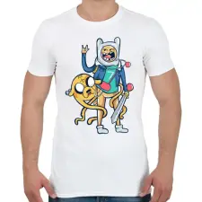 PRINTFASHION Rock'n'roll - Férfi póló - Fehér férfi póló