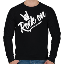 PRINTFASHION Rock n Roll - Férfi pulóver - Fekete férfi pulóver, kardigán