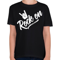 PRINTFASHION Rock n Roll - Gyerek póló - Fekete