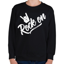 PRINTFASHION Rock n Roll - Gyerek pulóver - Fekete gyerek pulóver, kardigán