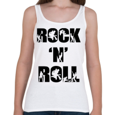 PRINTFASHION Rock n Roll - Női atléta - Fehér női trikó