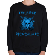 PRINTFASHION rock never die4 - Gyerek pulóver - Fekete