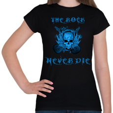 PRINTFASHION rock never die4 - Női póló - Fekete
