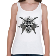 PRINTFASHION rock - Női atléta - Fehér női trikó