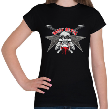 PRINTFASHION rock - Női póló - Fekete női póló