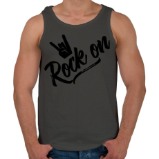 PRINTFASHION Rock On - Férfi atléta - Sötétszürke