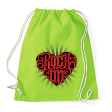 PRINTFASHION Rock on - Sportzsák, Tornazsák - Limezöld tornazsák