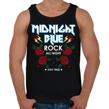 PRINTFASHION Rock rozsák - Férfi atléta - Fekete atléta, trikó