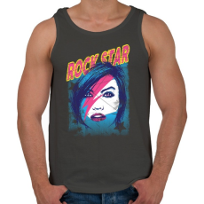 PRINTFASHION Rock sztár - Férfi atléta - Sötétszürke