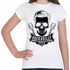 PRINTFASHION Rockabilly 2 fekete - Női póló - Fehér