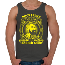 PRINTFASHION Rockabilly borbély - Férfi atléta - Sötétszürke atléta, trikó