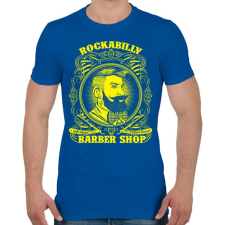 PRINTFASHION Rockabilly borbély - Férfi póló - Királykék férfi póló