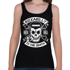 PRINTFASHION Rockabilly - Női atléta - Fekete női trikó