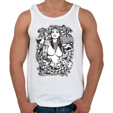 PRINTFASHION Rocker fantasy tattoo art - Férfi atléta - Fehér atléta, trikó