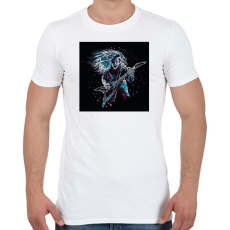 PRINTFASHION Rocker gitáros - Férfi póló - Fehér