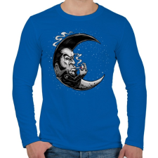 PRINTFASHION Rocker hold - Férfi hosszú ujjú póló - Királykék férfi póló