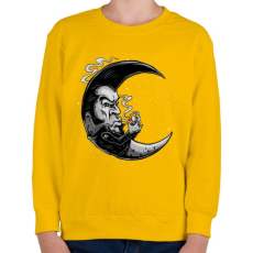 PRINTFASHION Rocker hold - Gyerek pulóver - Sárga