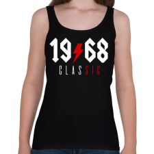 PRINTFASHION Rocker születésnap 1968 - Női atléta - Fekete női trikó