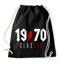PRINTFASHION Rocker születésnap 1970 - Sportzsák, Tornazsák - Fekete tornazsák
