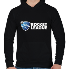 PRINTFASHION rocket league - Férfi kapucnis pulóver - Fekete férfi pulóver, kardigán