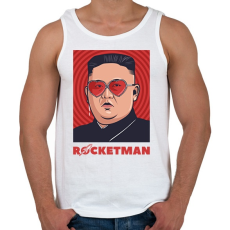 PRINTFASHION ROCKETMAN - Férfi atléta - Fehér