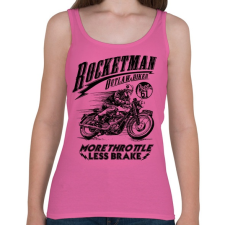 PRINTFASHION Rocketman - Női atléta - Rózsaszín női trikó