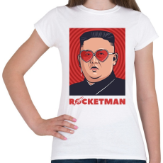 PRINTFASHION ROCKETMAN - Női póló - Fehér