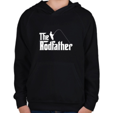 PRINTFASHION rodfather - Gyerek kapucnis pulóver - Fekete gyerek pulóver, kardigán