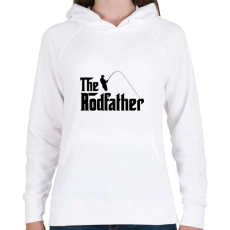 PRINTFASHION Rodfather  - Női kapucnis pulóver - Fehér
