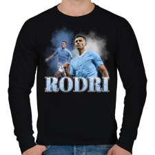 PRINTFASHION Rodri - Férfi pulóver - Fekete férfi pulóver, kardigán