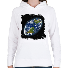 PRINTFASHION Rögbi világ - Női kapucnis pulóver - Fehér