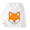 PRINTFASHION Róka arckép  - Sportzsák, Tornazsák - Fehér