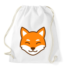 PRINTFASHION Róka arckép  - Sportzsák, Tornazsák - Fehér tornazsák