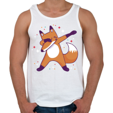 PRINTFASHION Róka dab - Férfi atléta - Fehér
