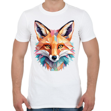 PRINTFASHION Róka - Férfi póló - Fehér férfi póló