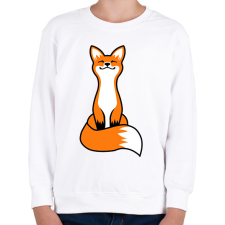 PRINTFASHION Róka - Gyerek pulóver - Fehér gyerek pulóver, kardigán