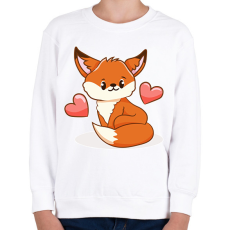 PRINTFASHION Róka  - Gyerek pulóver - Fehér
