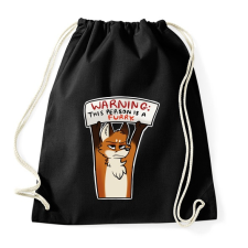 PRINTFASHION Róka minta - Sportzsák, Tornazsák - Fekete tornazsák