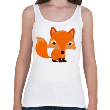 PRINTFASHION Róka - Női atléta - Fehér női trikó