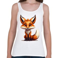 PRINTFASHION róka - Női atléta - Fehér