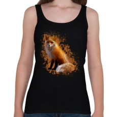 PRINTFASHION Róka - Női atléta - Fekete