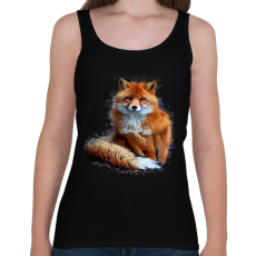 PRINTFASHION róka - Női atléta - Fekete