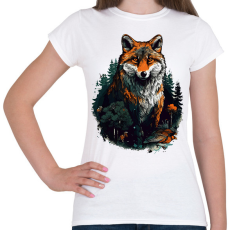 PRINTFASHION Róka  - Női póló - Fehér
