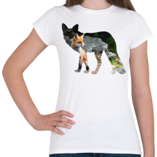 PRINTFASHION Róka - Női póló - Fehér női póló