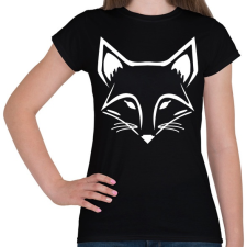 PRINTFASHION Róka  - Női póló - Fekete női póló