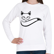 PRINTFASHION Róka  - Női pulóver - Fehér