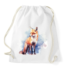 PRINTFASHION róka - Sportzsák, Tornazsák - Fehér tornazsák