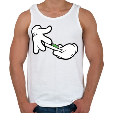 PRINTFASHION Roll it - Férfi atléta - Fehér